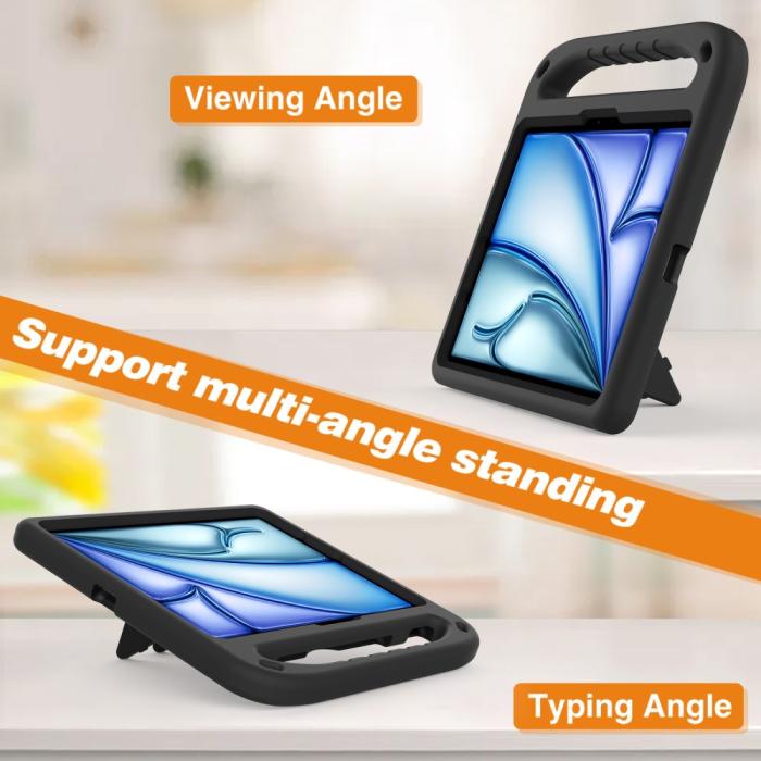 Bild 3, iPad Pro 11 2024/Air 11 2025/2024 Skal EVA Kickstand Svart
