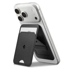 Spigen Magnetsik MagSafe Korth&aring;llare Slim Fold Tripod Svart