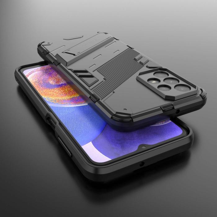 Bild 6, Samsung Galaxy A23 5G Skal Shockproof Hybrid Kickstand Svart
