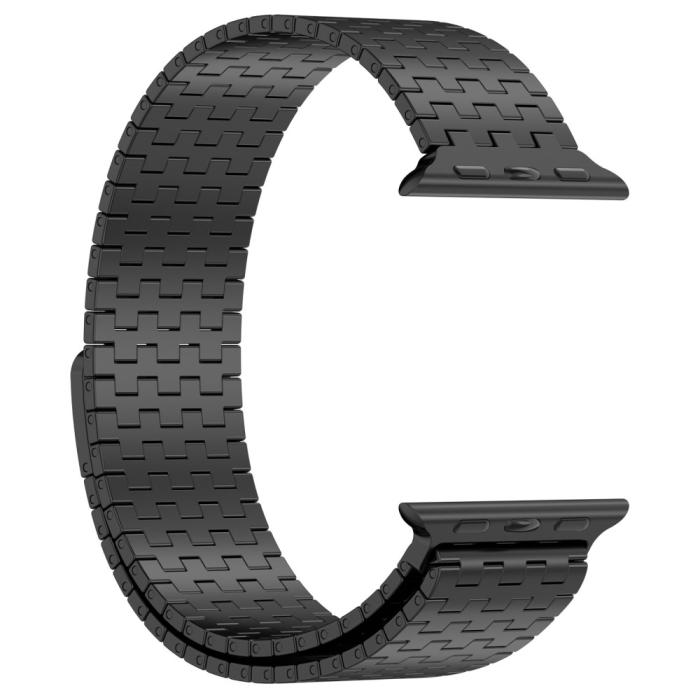 Bild 3, Apple Watch 38/40/41 mm Armband Magnetisk Loop Svart