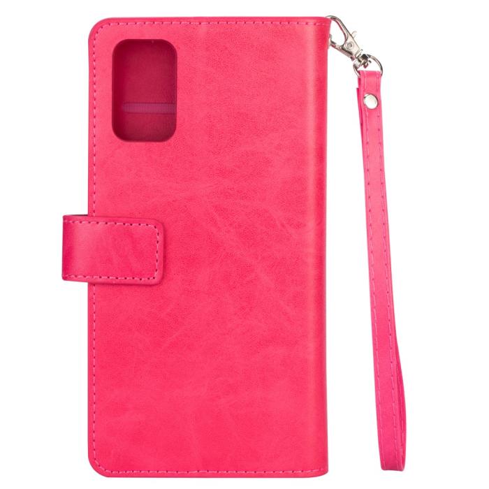 Bild 3, Samsung Galaxy A72 - Multifunktionellt Läder Fodral - Rosa