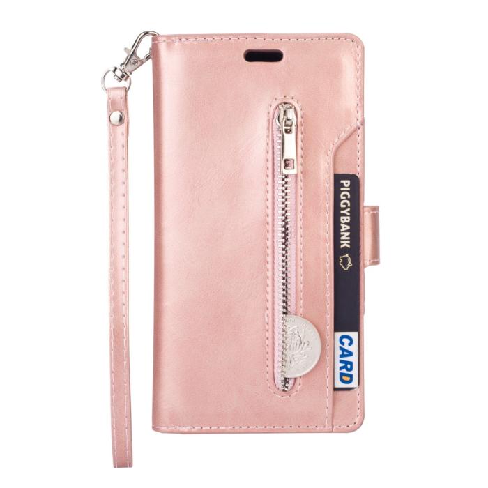 Bild 2, Samsung Galaxy A72 - Multifunktionellt Läder Fodral - Roséguld