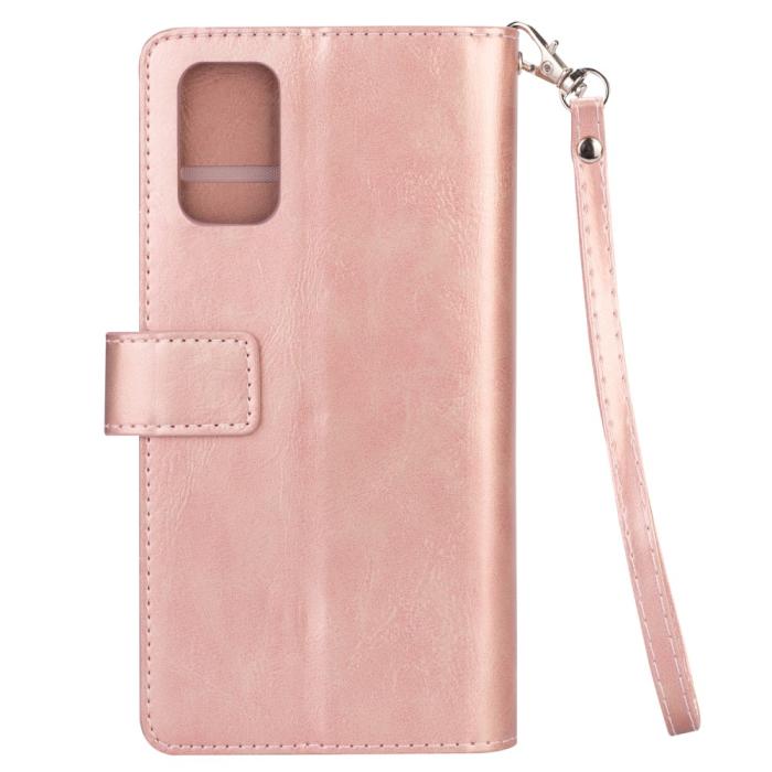 Bild 3, Samsung Galaxy A72 - Multifunktionellt Läder Fodral - Roséguld