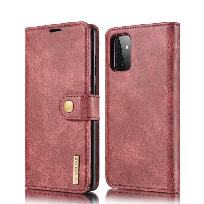 Bild 2, Samsung Galaxy A72 - DG.MING 2in1 Magnet Fodral - Vinröd