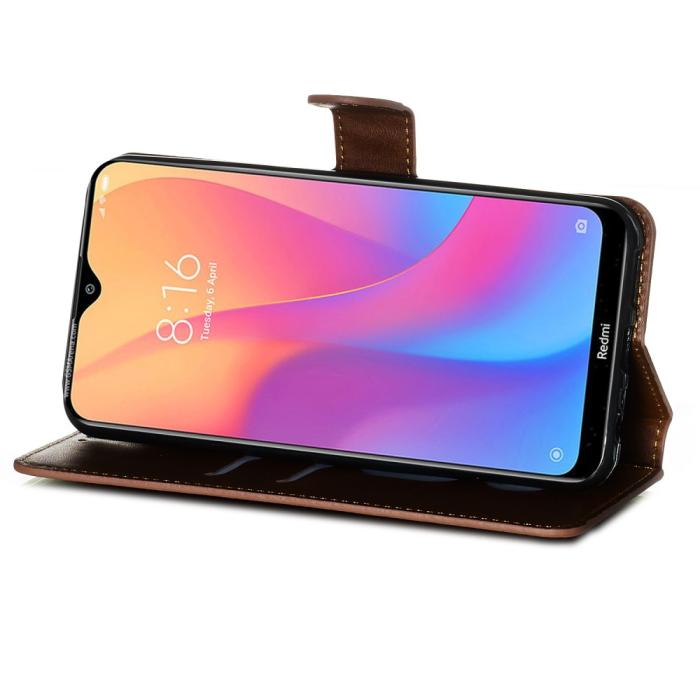 Bild 4, Xiaomi Redmi 8A - Plånboksfodral - Brun