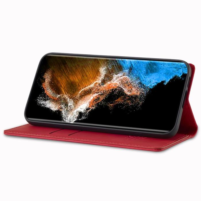 Bild 3, LC.IMEEKE Samsung Galaxy S23 Fodral Flip Läder Röd