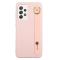 Samsung Galaxy A53 5G Skal TPU Med Fingerstrap Ljus Rosa