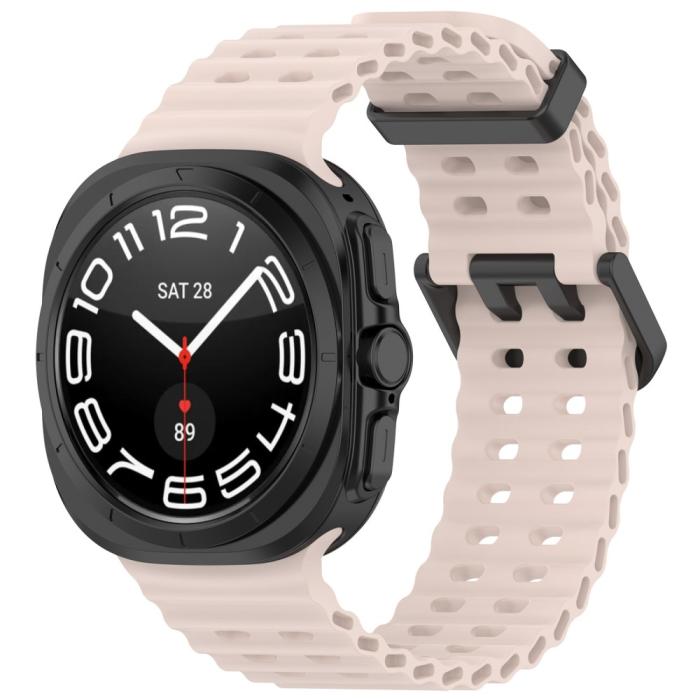 Bild 4, Galaxy Watch Ultra (2025) / 47 mm Armband Wave Design Rosa