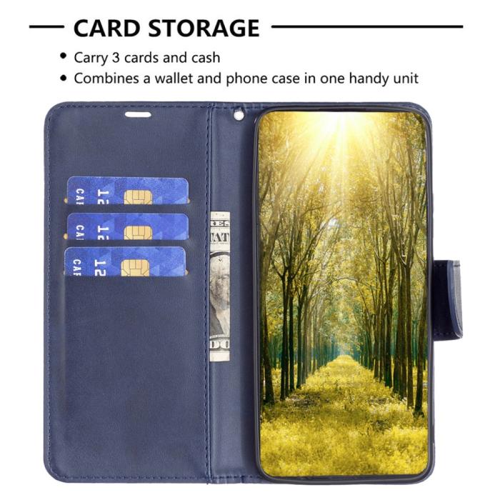 Bild 3, Samsung Galaxy A34 5G Fodral Solid Shark Läder Blå