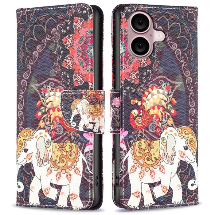 Bild 1, iPhone 16 Plus Fodral Med Tryck Mandala Elefant