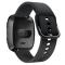 Silikon Armband Fitbit Versa/Versa 2 - Svart