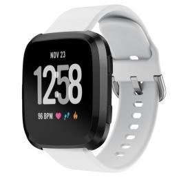 Silikon Armband Fitbit Versa/Versa 2 - Vit