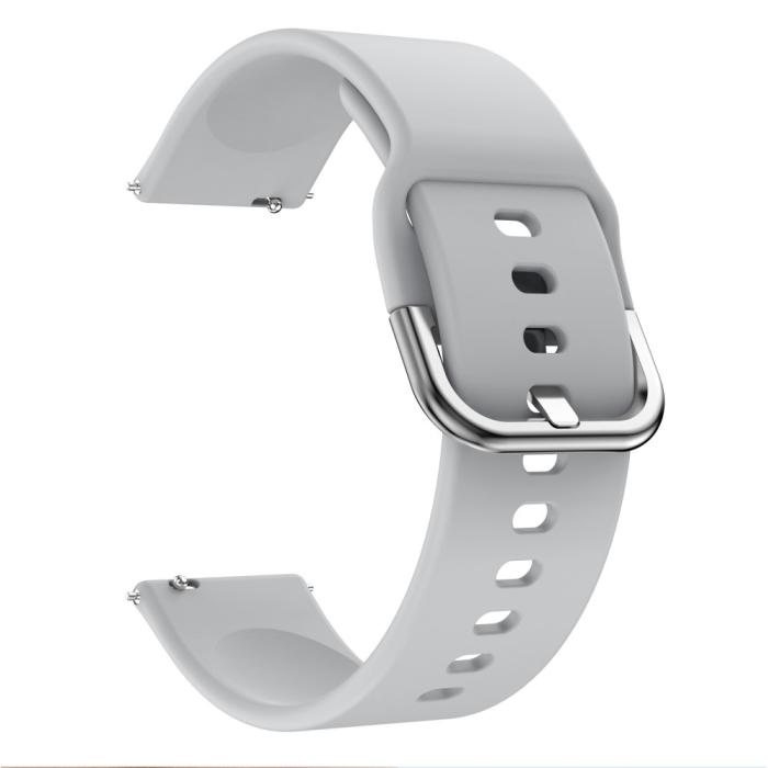 Bild 3, Silikon Armband Fitbit Versa/Versa 2 - Grå