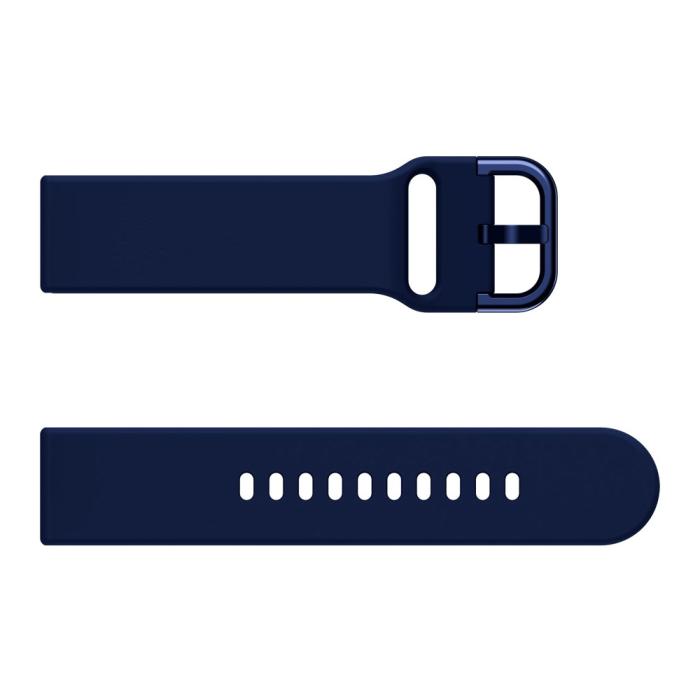 Bild 4, Silikon Armband Fitbit Versa/Versa 2 - Mörk Blå