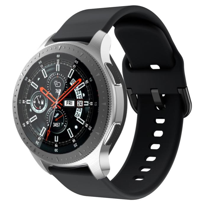 Bild 1, Silikon Armband Smartwatch - Svart (22 mm)