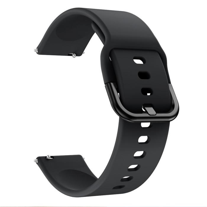 Bild 3, Silikon Armband Smartwatch - Svart (22 mm)