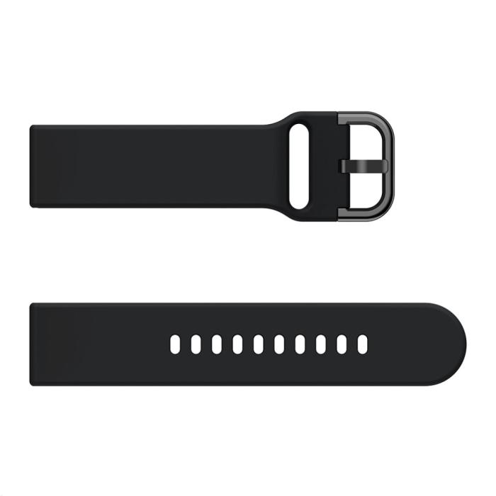 Bild 4, Silikon Armband Smartwatch - Svart (22 mm)