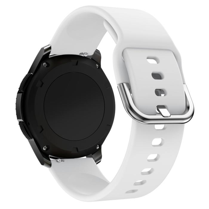 Bild 2, Silikon Armband Smartwatch - Vit (22 mm)