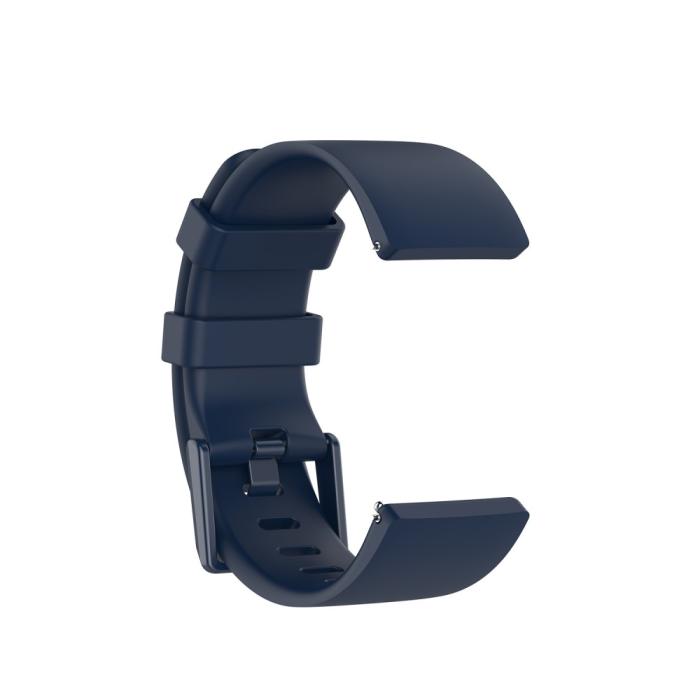 Bild 4, Silikon Armband Fitbit Versa 2/Versa Lite - Mörk Blå