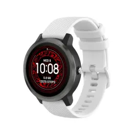 Silikon Armband För Smartwatch - Vit (20mm)