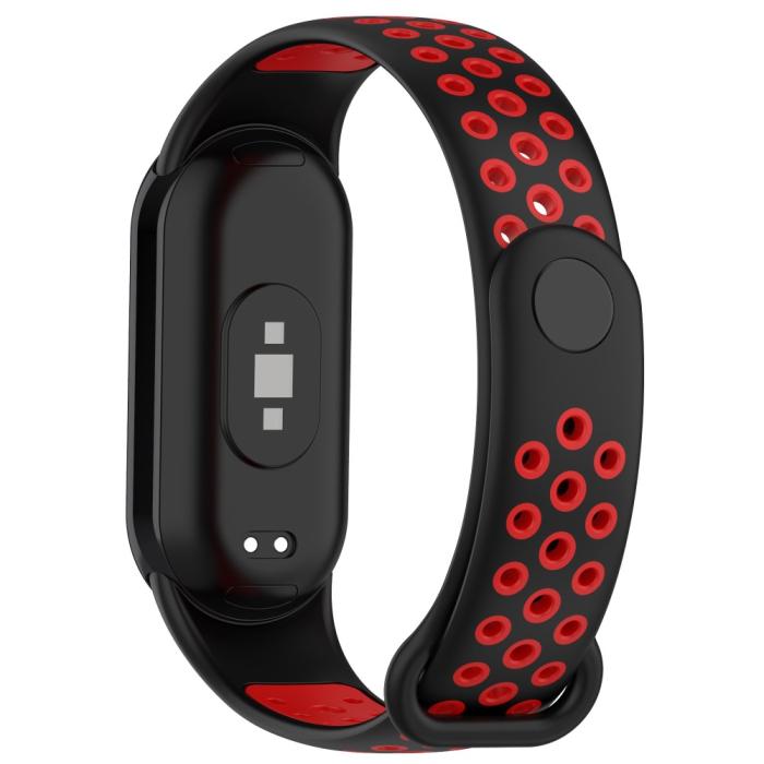Bild 1, Xiaomi Smart Band 9/8 Träningsarmband Dual-Color Svart/Röd