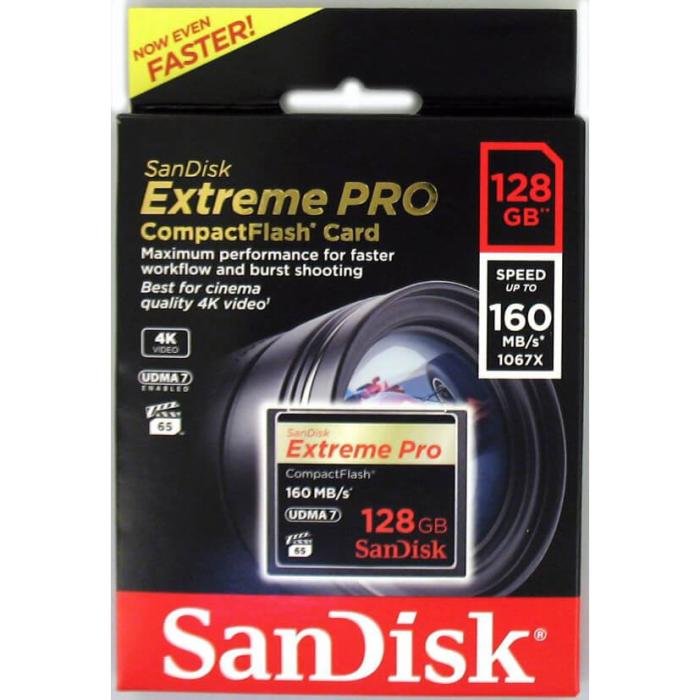 Bild 2, SanDisk CF Extreme Pro 128GB 160MB/s Minneskort