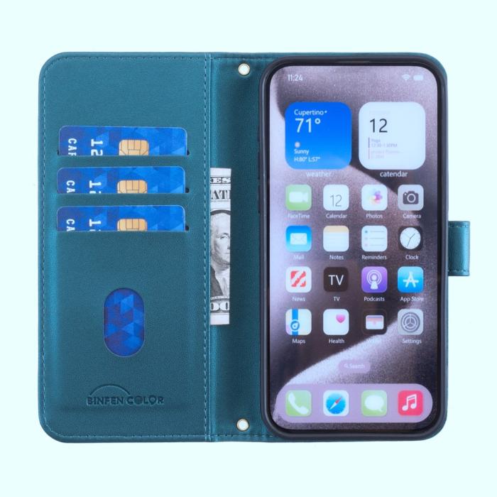 Bild 2, Samsung Galaxy S25 Ultra Fodral Läder Rutor Grön