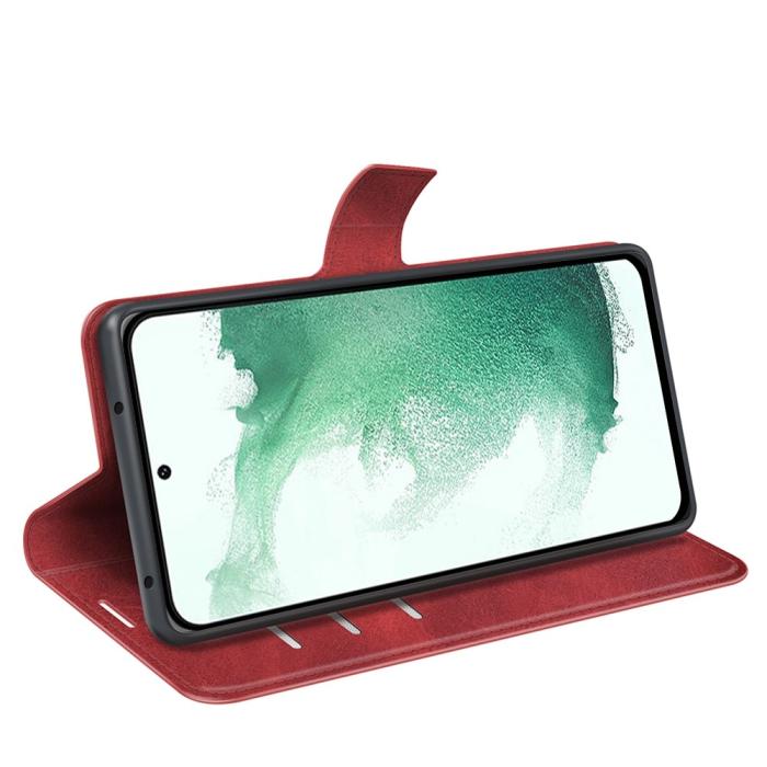 Bild 3, Samsung Galaxy S23 Plus Fodral Solid Läder Röd