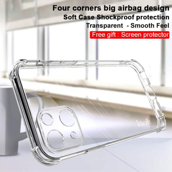 Bild 2, IMAK iPhone 13 Skal Shockproof TPU + Skärmskydd