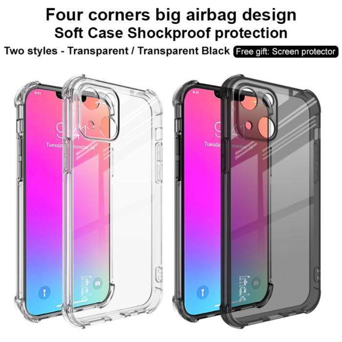 Bild 3, IMAK iPhone 13 Skal Shockproof TPU + Skärmskydd