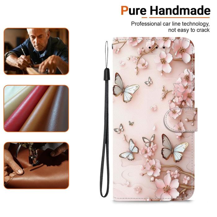 Bild 4, Honor 400 Smart Fodral Läder Pink Butterfly