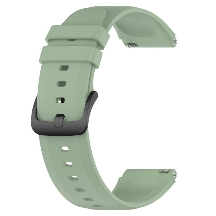 Bild 4, Silikon Armband Smartwatch (22 mm) Ljus Grön