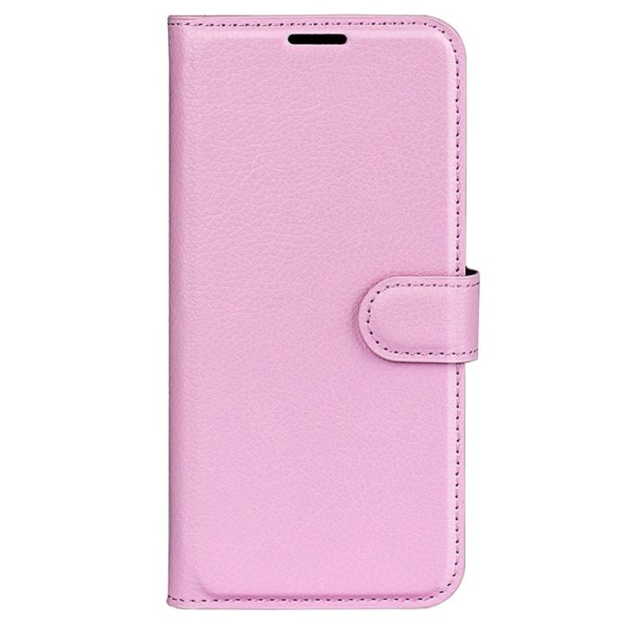 Bild 5, Google Pixel 8A Litchi Läder Fodral Ljus Rosa