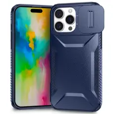 iPhone 16 Pro Max Skal CamShield Hybrid Bl&aring;