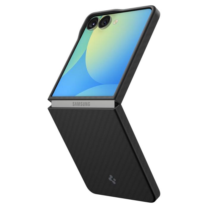 Bild 2, Spigen Galaxy Z Flip 7 Skal AirSkin Aramid Svart