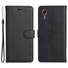 Samsung Galaxy Xcover 7 Fodral L&auml;der Svart