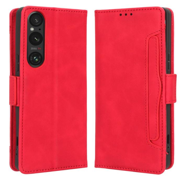 Bild 1, Sony Xperia 1 V Fodral Med Avtagbart Kortfodral Röd