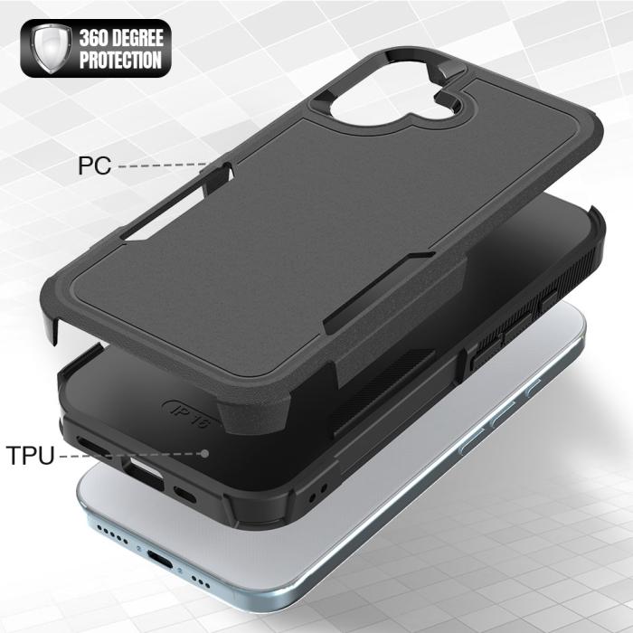 Bild 2, iPhone 16 Skal Extreme Shockproof Hybrid Svart
