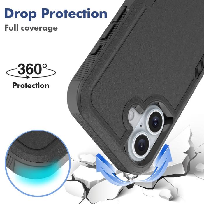 Bild 3, iPhone 16 Skal Extreme Shockproof Hybrid Svart
