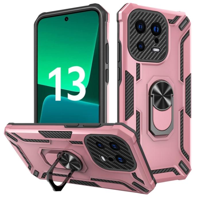 Bild 1, Xiaomi 13 5G Skal Ring Shockproof Armor Roséguld