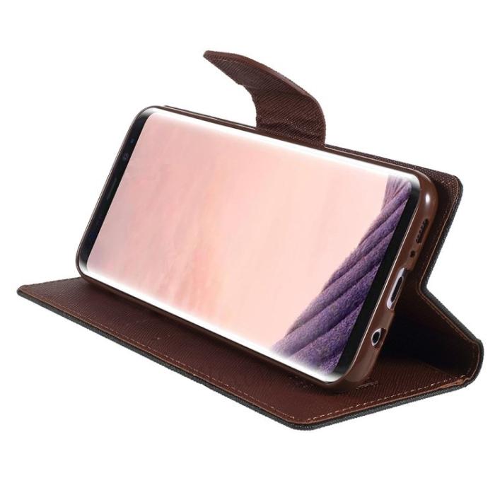 Bild 4, Samsung S8 Plus MERCURY Goospery Plånboksfodral - Svart/Brun
