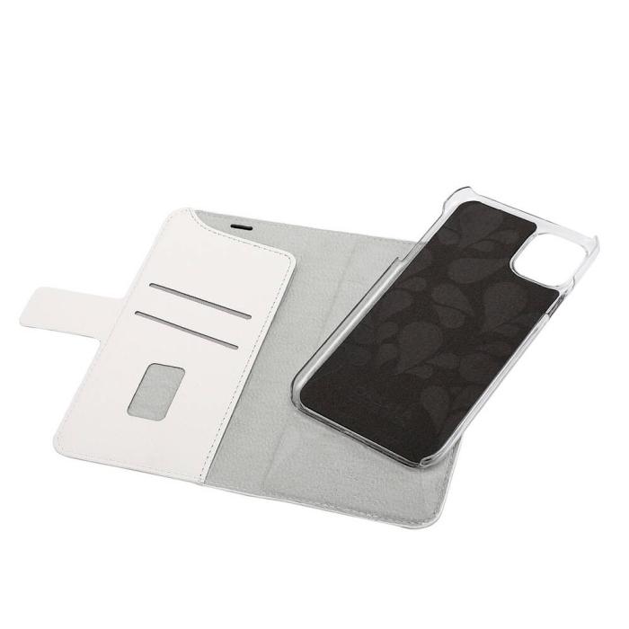 Bild 3, ONSALA iPhone 12 / 12 Pro 2in1 Magnet Fodral / Skal Saffiano White