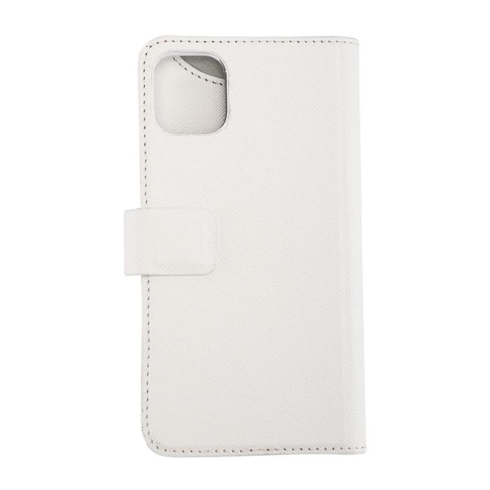 Bild 4, ONSALA iPhone 12 / 12 Pro 2in1 Magnet Fodral / Skal Saffiano White