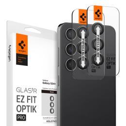 Spigen Galaxy S24 Plus 2-PACK Optik.tR "Ez Fit" Linsskydd Svart