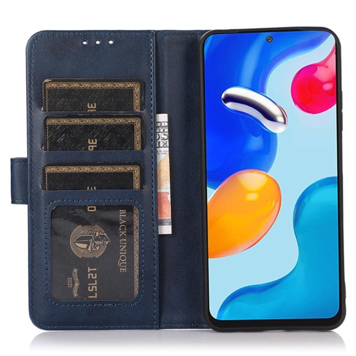 Bild 2, Samsung Galaxy A25 5G Fodral Läder Blå