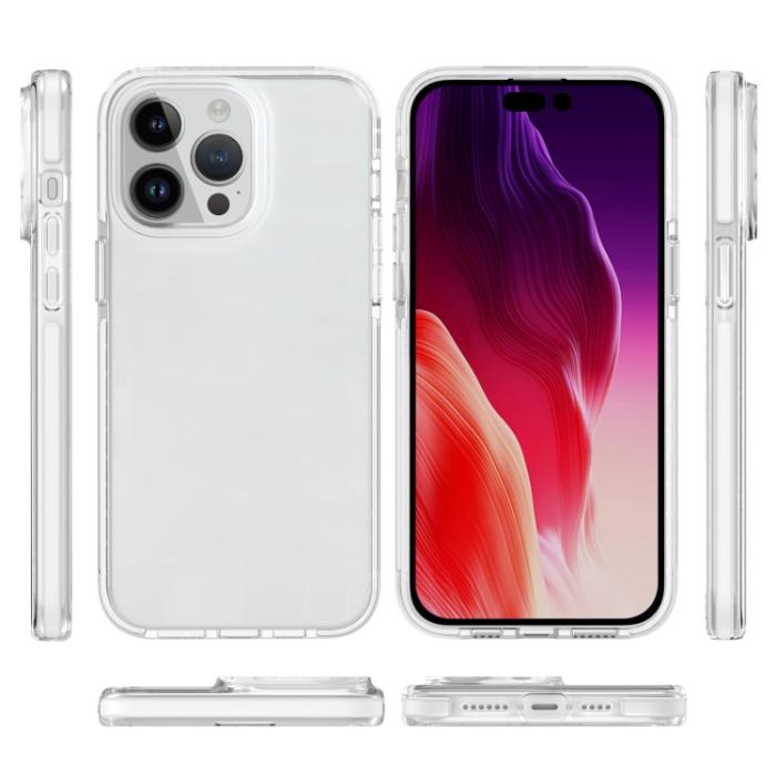 Bild 2, iPhone 15 Pro Skal Hybrid Dual-Color Vit