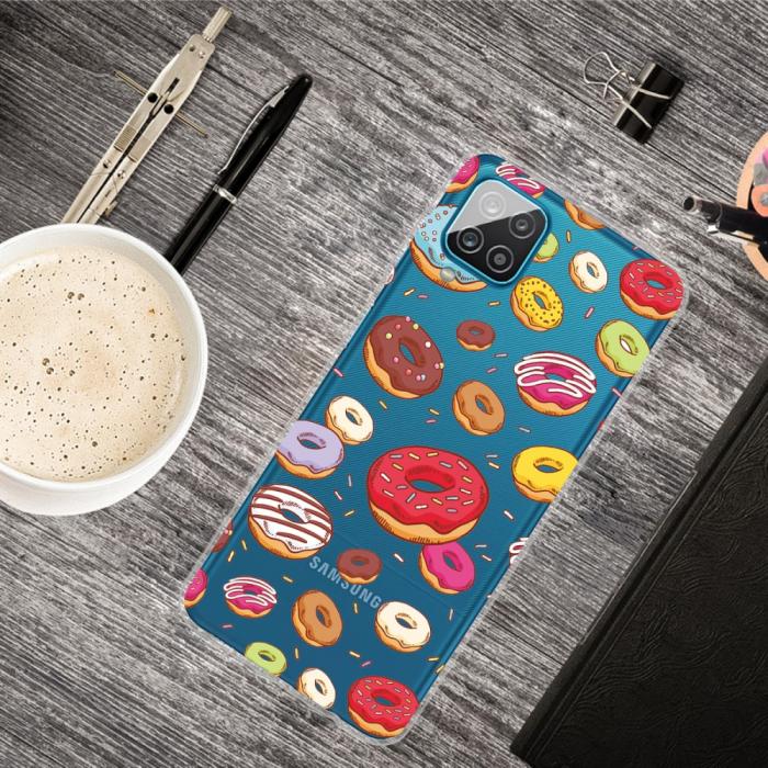 Bild 4, Samsung Galaxy A12 - Skal Med Tryck - Donuts