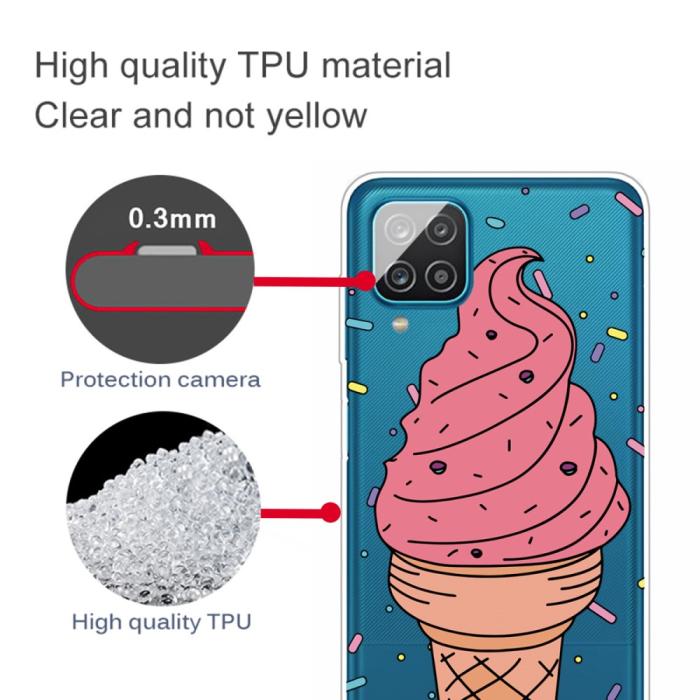 Bild 2, Samsung Galaxy A12 - Skal Med Tryck - Glass