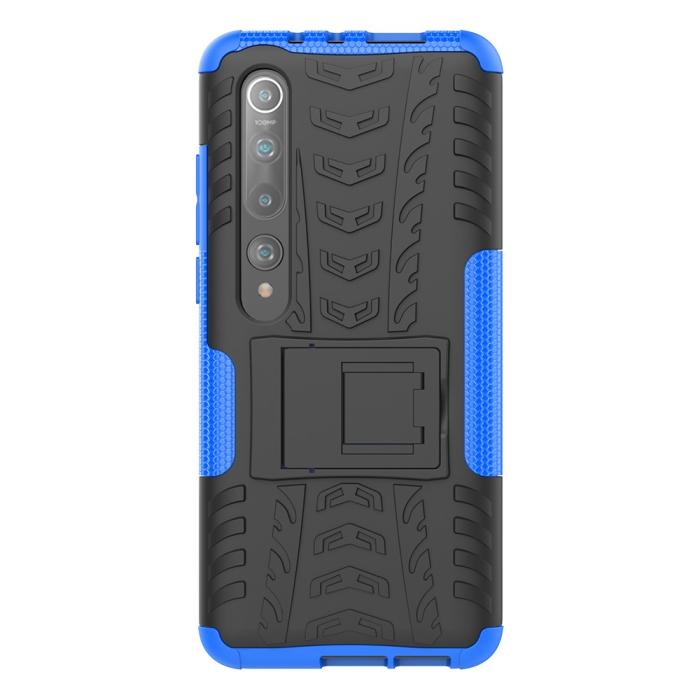 Bild 5, Xiaomi Mi 10 / 10 Pro - Ultimata Stöttåliga Skalet med Stöd - Blå