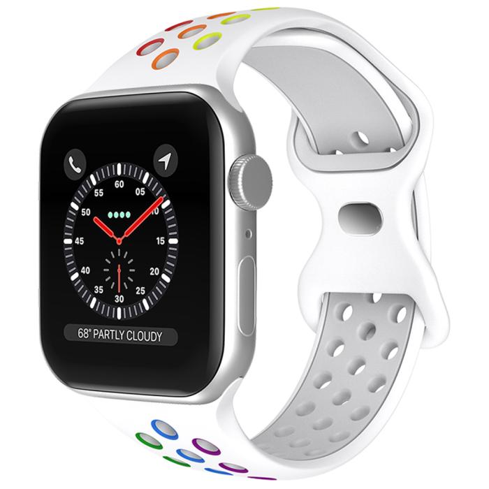 Bild 2, Sportarmband Dual-Color Apple Watch 42/44/45/49 mm (M/L) Pride